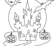 Coloriage Maison Hant&eacute;e &agrave; motifs