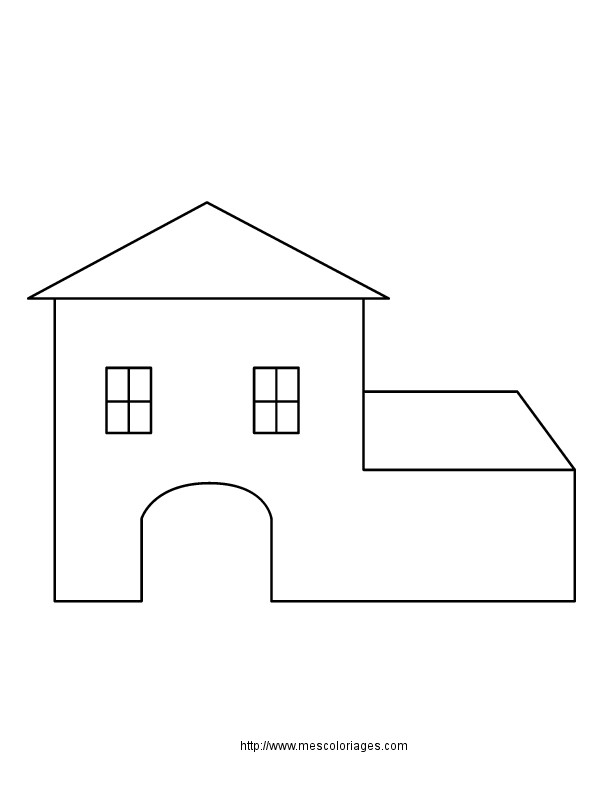 Coloriage Maison Simple En Ligne Dessin Gratuit A Imprimer