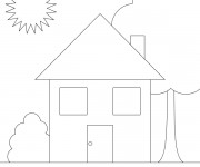 Coloriage et dessins gratuit Maisons 10 à imprimer