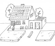 Coloriage Maisons 20