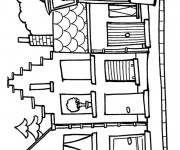 Coloriage Maisons 21