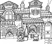 Coloriage Maisons 26