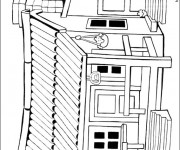 Coloriage Maisons 36