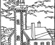 Coloriage Maisons 40