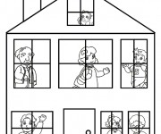 Coloriage Maisons 51