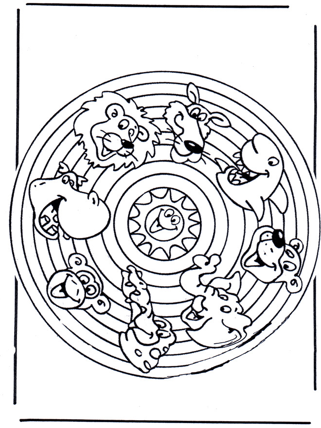 Coloriage Mandala Animaux Pour Enfant Dessin Gratuit à Imprimer