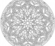 Coloriage Mandala artistique à décorer