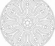 Coloriage Mandala dessinépour adulte