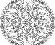 Coloriage Mandala Difficile orientale