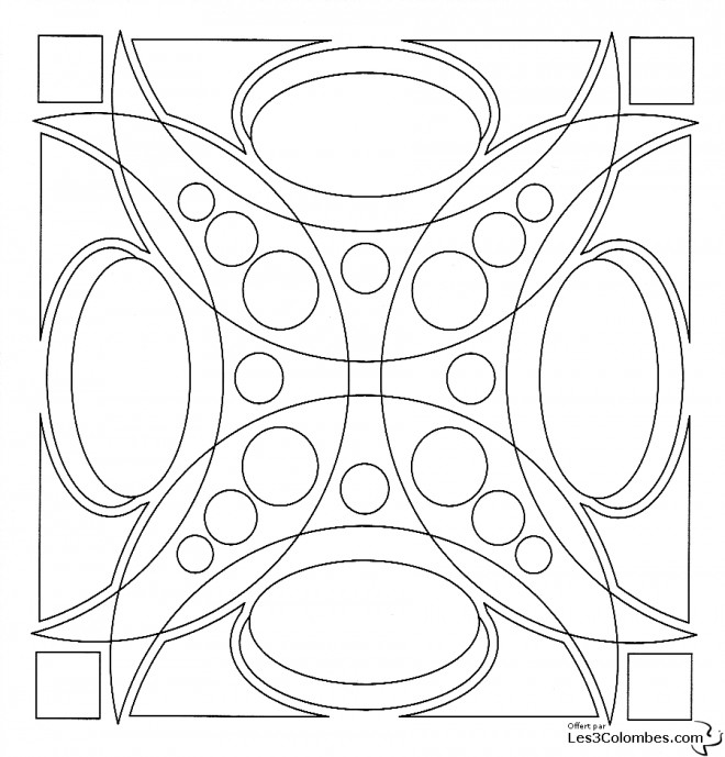 Coloriage Mandala 3d En Ligne Dessin Gratuit à Imprimer