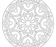 Coloriage et dessins gratuit Mandala En Ligne à télécharger à imprimer