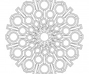Coloriage Mandala En Ligne centralisé