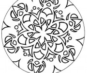 Coloriage Mandala En Ligne vecteur