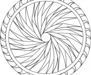 Coloriage Image Mandala Facile