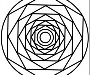 Coloriage Mandala centralis&eacute;