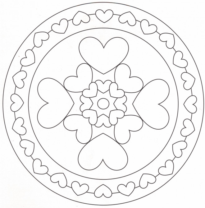 mandala coeur maternelle