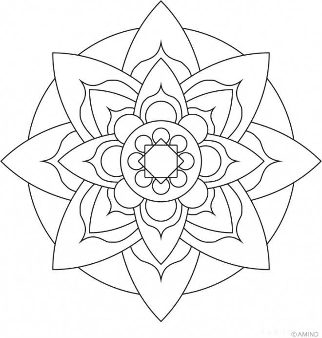 Coloriages Mandalas Faciles