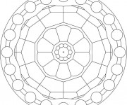 Coloriage Mandala Facile &agrave; compl&eacute;ter