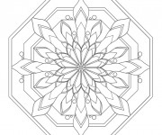 Coloriage Mandala Facile superbe