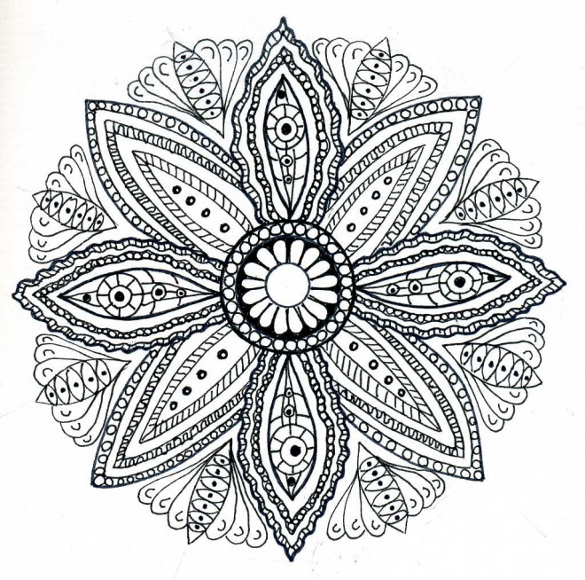 Coloriage Mandala Fleurs Adulte Dessin Dessin Gratuit à Imprimer