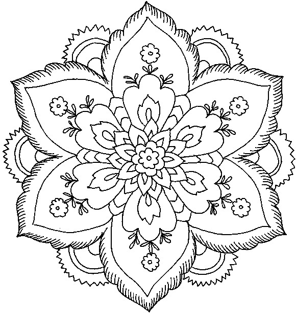 Dessin mandala fleur  Jimmy Russell