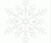 Coloriage et dessins gratuit Mandala Flocon simple à imprimer
