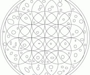 Coloriage Mandala Hiver à compléter