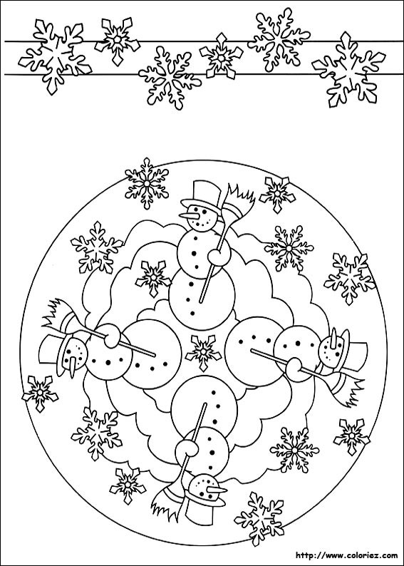 mandala hiver maternelle