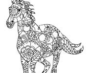 Coloriage Mandala Licorne imprimable