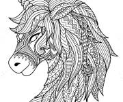 Coloriage Mandala Licorne mignon