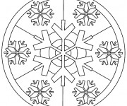 Coloriage et dessins gratuit Flocon de Neige pour Adulte à imprimer