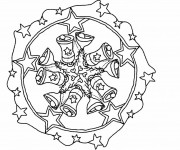 Coloriage Image Mandala Noel