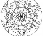 Coloriage Mandala Noel pour relaxer