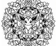 Coloriage Activit&eacute; de coloriage Pok&eacute;mon mandala