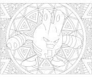 Coloriage Elekid mandala complexe
