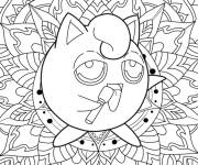 Coloriage Mandala Jigglyaft en ligne