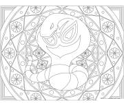 Coloriage Mandala Pok&eacute;mon Arbok