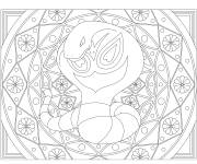 Coloriage Mandala pokemon Arbok