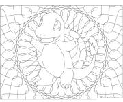 Coloriage mandala Pokemon Charmander