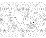 Coloriage Mandala Pokemon Fearow