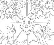 Coloriage Mandala Pok&eacute;mon g&eacute;om&eacute;trique