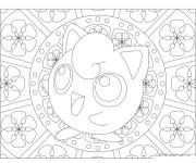 Coloriage Mandala Pokemon Jigglypuff