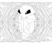 Coloriage Mandala Pokemon Kakuna