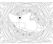 Coloriage Mandala Pokemon Metapod