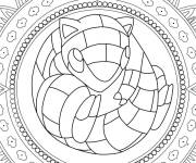 Coloriage Mandala Pokemon musaraigne