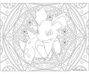 Coloriage Mandala Pokemon Nidorina