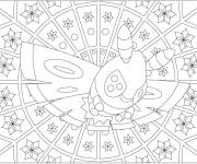 Coloriage Mandala Pok&eacute;mon Papinox