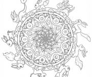 Coloriage Mandala Pok&eacute;mon pour les grands