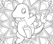 Coloriage Mandala Pokemon Salam&egrave;che