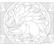 Coloriage Mandala Pokemon Sandslash